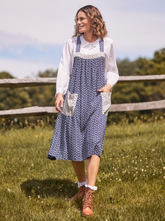 April Cornell Dresses & Skirts - NWT April Cornell Ditsy Tulip Artist Pinafore Midi Dress